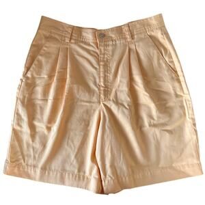 Liz Claiborne Lizsport Women's Mom Shorts High Waisted w/Pockets Size 14 Peach